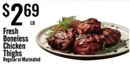 Jons International Fresh Boneless Chicken Thighs offer