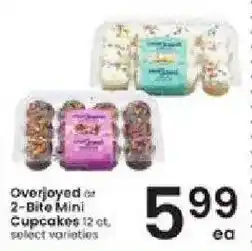 Albertsons Overjoyed or 2-Bite Mini Cupcakes offer