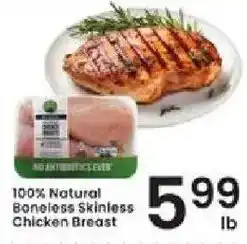 Albertsons 100% Natural Boneless Skinless Chicken Breast offer