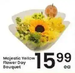 Albertsons Majestic Yellow Flower Day Bouquet offer