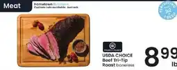 Albertsons Double R Ranch Usda Choice Beef Tri-Tip Roast boneless offer