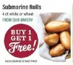 Lowes Foods Submarine Rolls offer