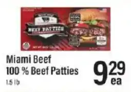 Lowes Foods Miami Beef 100 % Beef Patties offer