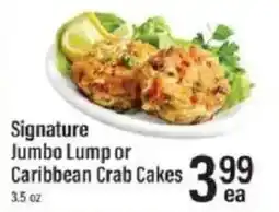 Lowes Foods Signature Jumbo Lump or Caribbean Crab Cakes offer