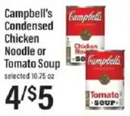 Lowes Foods Campbell's Condensed Chicken Noodle or Tomato Soup offer
