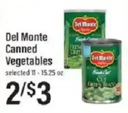 Lowes Foods Del Monte canned vegetables offer