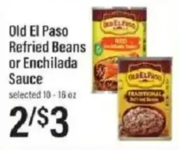 Lowes Foods Old El Paso Refried Beans or Enchilada Sauce offer