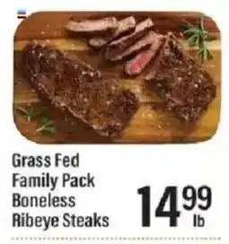 Lowes Foods Grass Fed Family Pack Boneless Ribeye Steaks offer