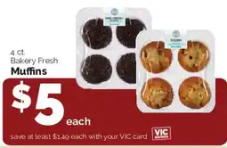 Harris Teeter Bakery Fresh Muffins offer