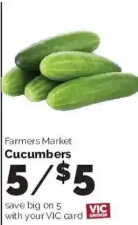Farmers Market Cucumbers