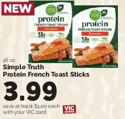 Harris Teeter Simple Truth Protein French Toast Sticks offer