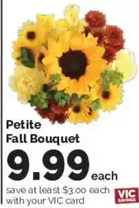 Harris Teeter Petite Fall Bouquet offer