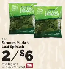 Harris Teeter Farmers Market Leaf Spinach offer