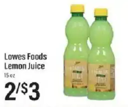 Lowes Foods Lowes Foods Lemon Juice offer