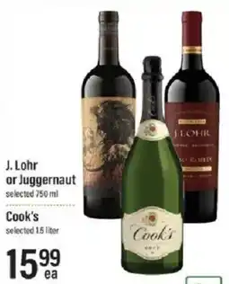 Lowes Foods J. Lohr or Juggernaut selected 750 ml offer