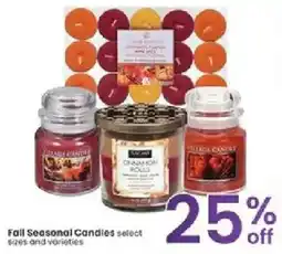 Albertsons Village Candle fall seasonal candles offer