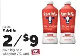 Harris Teeter Fairlife milk offer