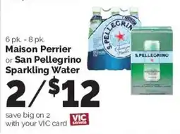 Harris Teeter Maison Perrier or San Pellegrino Sparkling Water offer