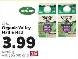 Harris Teeter Organic Valley Half & Half offer