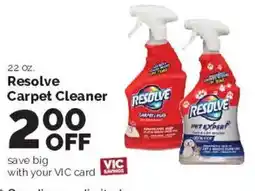 Harris Teeter Resolve carpet cleaner offer
