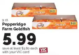 Harris Teeter Pepperidge Farm Goldfish offer