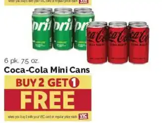 Harris Teeter Coca-Cola Mini Cans offer