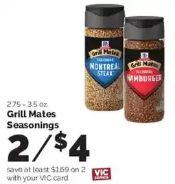 Harris Teeter Grill Mates Seasonings offer