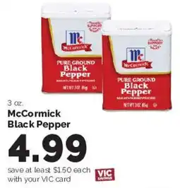 Harris Teeter McCormick Black Pepper offer