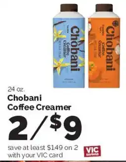 Harris Teeter Chobani Coffee Creamer offer