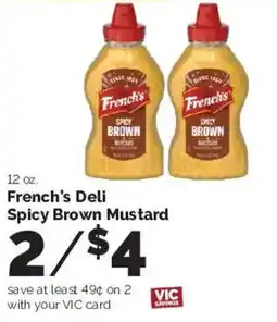 Harris Teeter French's Deli Spicy Brown Mustard offer