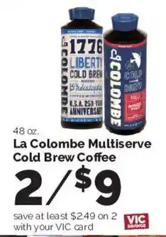 Harris Teeter La Colombe Multiserve Cold Brew Coffee offer