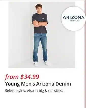Young Men's Arizona Denim