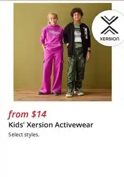 JC Penney Kids' Xersion Activewear offer