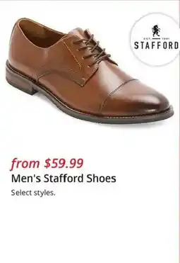 JC Penney Men's Stafford Shoes offer