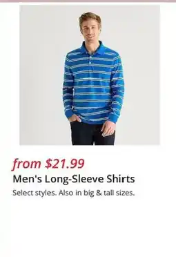 JC Penney Men's Long-Sleeve Shirts offer