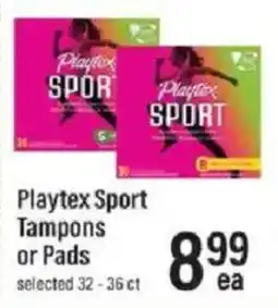 Lowes Foods Playtex Sport Tampons or Pads offer