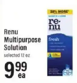Lowes Foods Renu Multipurpose Solution offer