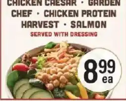 Lowes Foods Chicken Caesar Garden Chef Chicken Protein Harvest Salmon offer