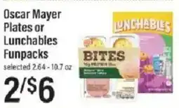 Lowes Foods Oscar Mayer Plates or Lunchables Funpacks offer