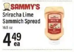 Lowes Foods Sammy's Sriracha Lime Sammich Spread offer