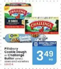Albertsons Pillsbury Cookie Dough or Challenge Butter offer