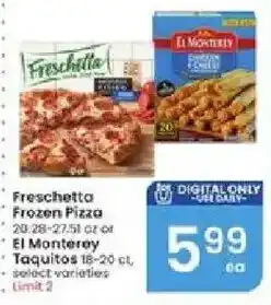 Albertsons Freschetta Frozen Pizza offer
