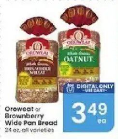 Albertsons Oroweat Brownberry Wide Pan Bread offer