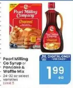 Albertsons Pearl Milling Co Syrup or Pancake & Waffle Mix offer