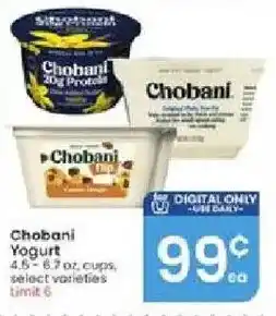 Albertsons Chobani Yogurt offer