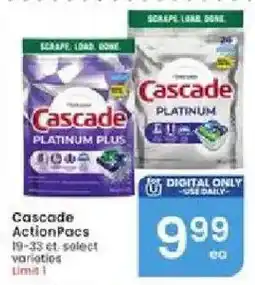 Albertsons Cascade ActionPacs offer