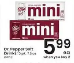 Albertsons Dr. Pepper Soft Drinks offer