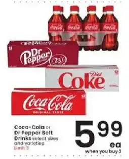 Albertsons Coca-Cola or Dr Pepper Soft Drinks offer