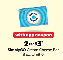 Grocery Outlet SimplyGO Cream Cheese Bar offer