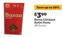 Grocery Outlet Banza Chickpea Rotini Pasta offer